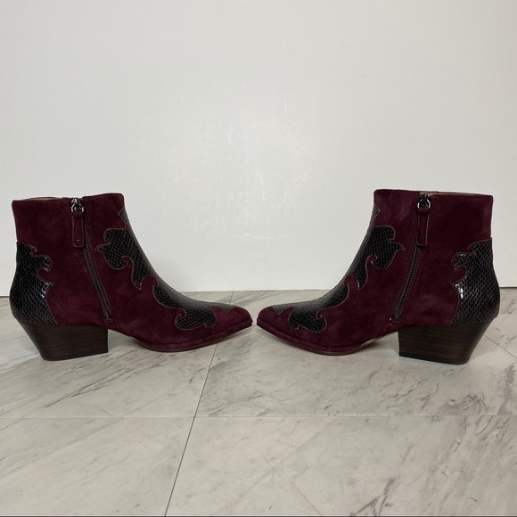 New! Louise Et Cie Zenobie Western Plum Bootie 6.5 - Picture 4 of 12